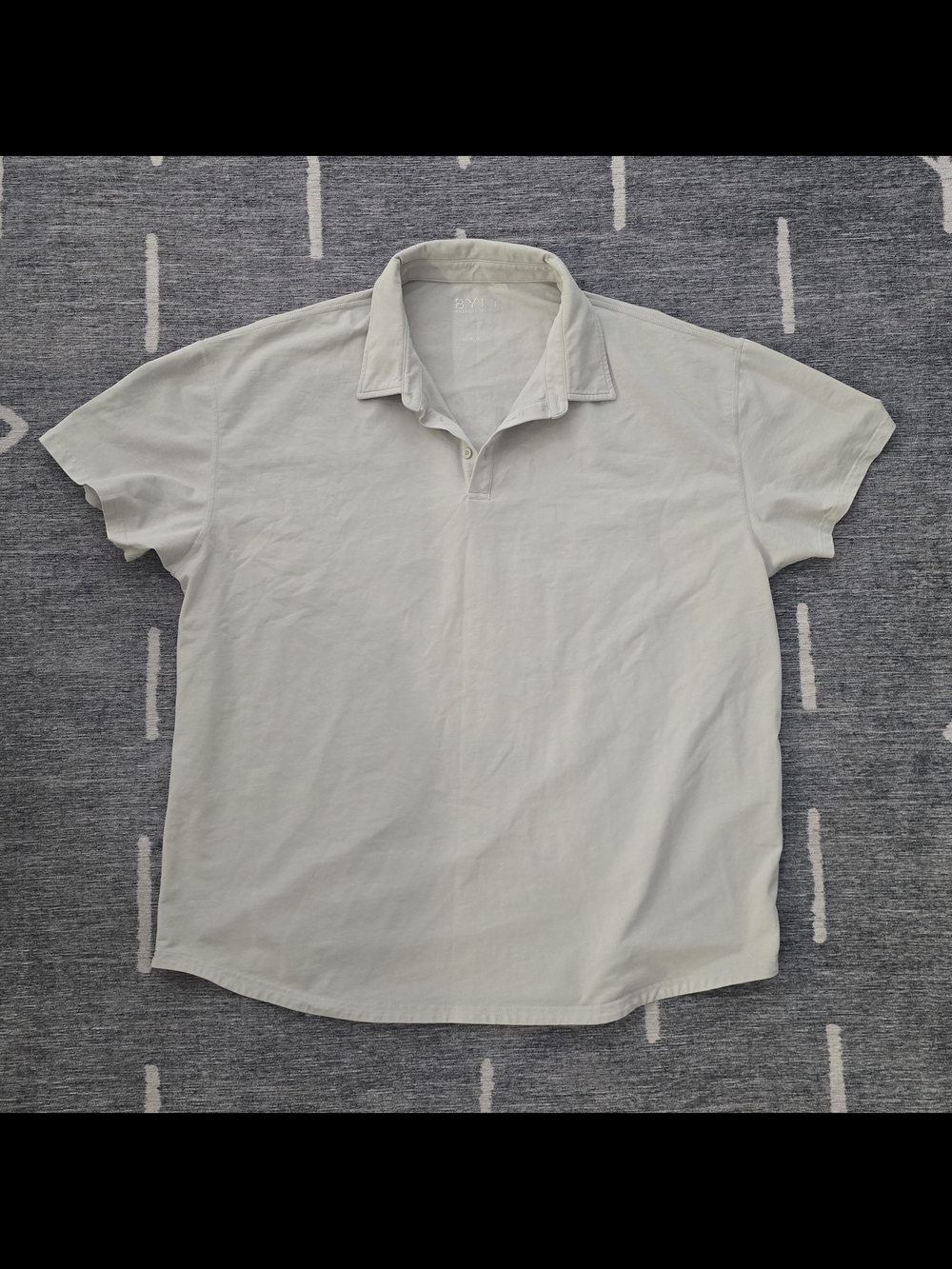 BYLT Basics Men's Polo Shirt - Light Cream